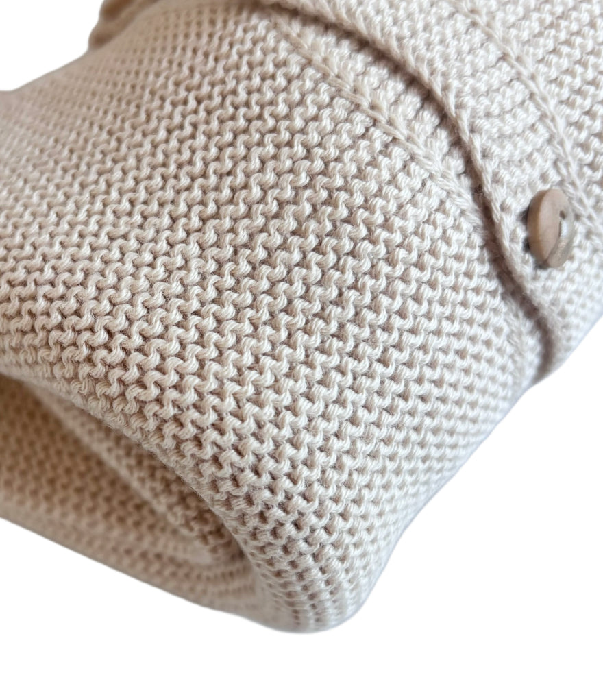Strickhoodie mit Knöpfen