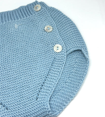 Gestrickte Windelhose Baumwolle Perlmut