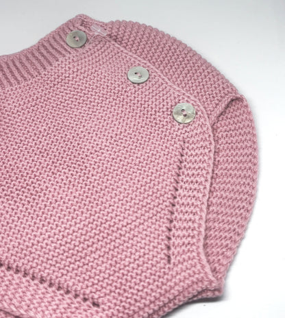 Gestrickte Windelhose Baumwolle Perlmut