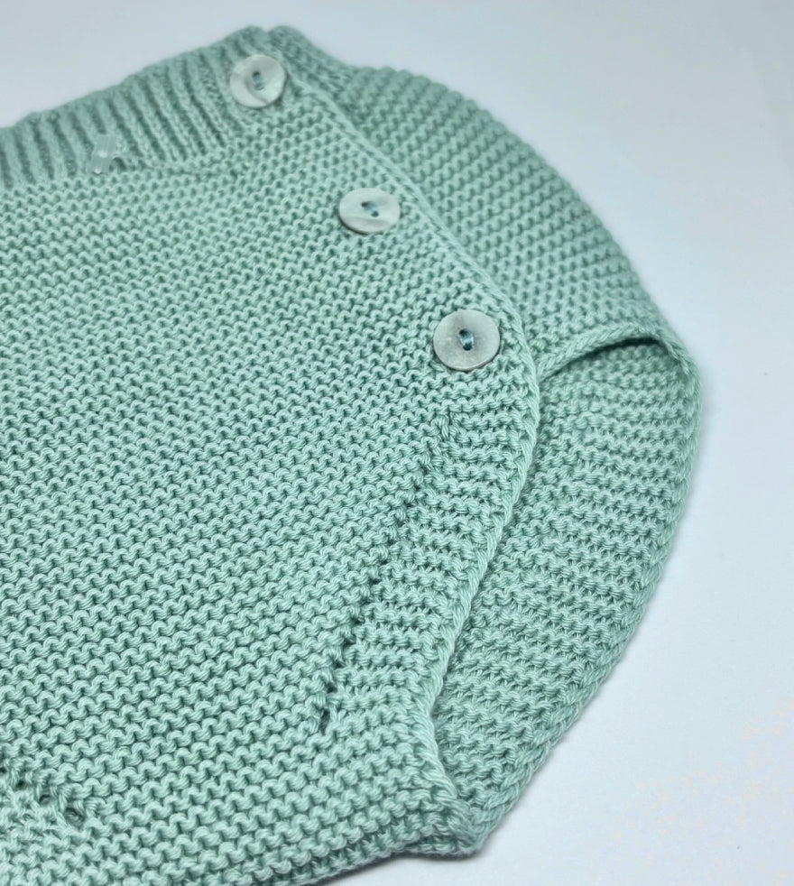 Gestrickte Windelhose Baumwolle Perlmut